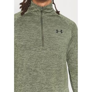 Under Armour Pullover Mens 2XL Green ColdGear 1/4 Zip Long Sleeve Athletic